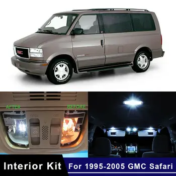 14x Biele LED Osvetlenie Interiéru Auta Pre 1995-2005 GMC Safari Mapu Dome Lampa Priama Náhrada NÁS Skladom