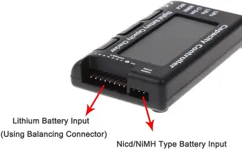 SoloGood 7 Digitálny Lipo Batérie Kapacity Checker Meter Tester pre NiMH Nicd Život LiPo Li-ion Batéria