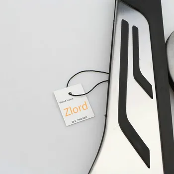 Zlord 2 Ks Non-Slip Výkon Hliníkovej zliatiny Urýchľovač Nohy Zvyšok Upravené Pedál Podložky pre BMW X2 F39 2018 2019 NA Plynový Pedál