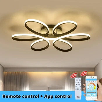 Moderné led luster osvetlenie v obývacej miestnosti, spálne, krytý domov App riadenie lesk luster lampa AC90v-260v lampadario