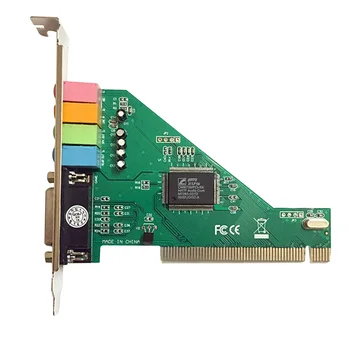 Komponenty Ľahko Nainštalovať Zvukovú Kartu Počítača 3D PCI Externé Remix 4 Kanálový Midi Surround 5.1 Zvuku Pre systém Windows 32bit XP7