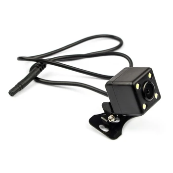 4pin parkovacia Kamera 2,5 mm jack Auta DVR Videokamera Black Box Záznamník Dash Cam Duálne Nahrávanie Aux Stereo 135 stupňov