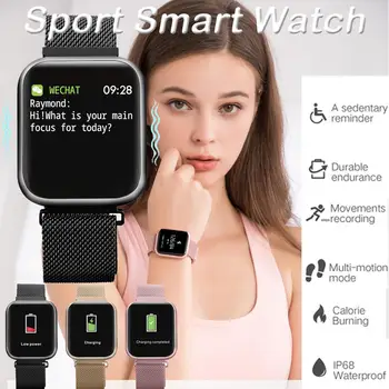 P80 Smart Hodinky Vodotesné Ip68 Žien na Plný Dotykový Displej Hodinky Pre Xiao Huawei Mužov Šport Fitness Tracker Smartwatch PK IWO