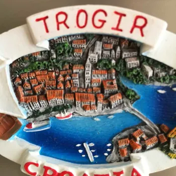 BABELEMI 1pc Trogir v Chorvátsku Chladnička Magnet 3D Chladnička Magnety Cestovanie so suvenírmi HOBBY Ručné Domáce Dekorácie