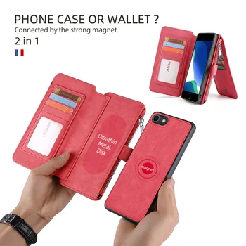 Wallet PU Kožené Módne kabelky Telefón puzdro Pre iPhone 6 6 7 8 Plus X Xs Xr XsMax 11 11Pro 11ProMax 12 12Mini 12Pro 12ProMax