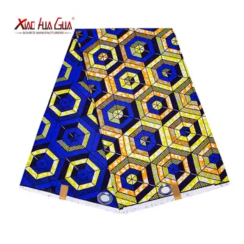 6 Metrov Afriky Tkaniny Polyester Tlačené Vysoko Kvalitné Nigéria Šaty pre Ženy Charms Textílie na Svadby