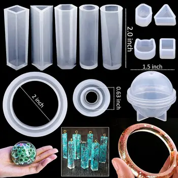 1 Nastavte DIY Epoxidové Živice Materiály Odborné Šperky Výrobu Nástrojov Silikónové Formy Sequin Lyžice Kvapkadla Ručné Remeslá