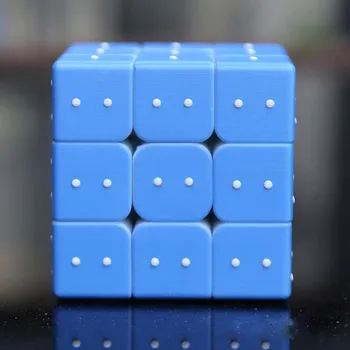 Slepý Braillovom Odtlačkov prstov Vzdelávania Puzzle Neo Magico Cubo 3x3x3 Vzdelávacích Hračiek, Darčekov pre Deti Dospelých