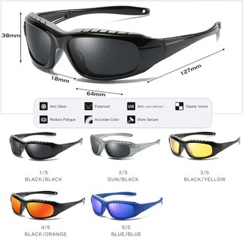 Vysoká Kvalita Vetru HD Polarizované Športové Mužov Taktické Okuliare outdoor proti UV žiareniu, Okuliare Okuliare oculos de sol masculino Gafas