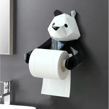Živica Panda Figurin Roll Wc Tkaniva Držiteľ Box Na Stenu Kúpeľňa Tkaniva Držiak Papiera Tkaniva Box Držiteľ Tkaniva Dekorácie