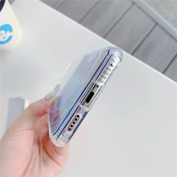 Transparentné Akrylátové Mramoru Telefón Prípadoch Pre Samsung Galaxy Note 20 S20 FE A01 Core A31 A51 A71 A21S A11 S21 Shockproof Zadný Kryt