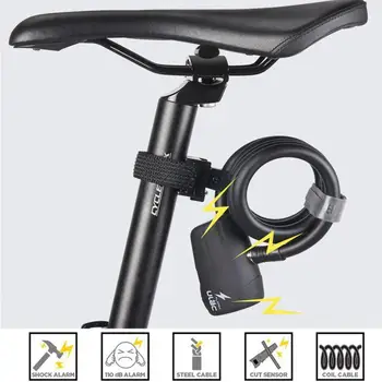 Požičovňa Anti-theft Zámok, Alarm, AL-5P /ULAC Ocele Káblový Zámok na Motocykel Bezpečnosti MTB Cyklistické Drôt Zámok Bezpečnostný Bike Príslušenstvo