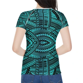 WHEREISART Polynézskej Tradičné Tribal Štýl Tričko Ženy Aztec Vytlačí Tričko Femme Harajuku Oblečenie Žien T-tričko Tee Topy