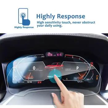 LFOTPP Auto Screen Protector Pre 3series G20 12.3 Palcový 2020 Vysokej Zápas LCD Prístrojový Displej Auto Interiéru Samolepky Príslušenstvo