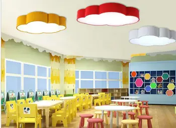 LED Cloud deti osvetlenie miestnosti deti stropné lampy, Detské stropné svietidlo s žltá modrá červená biela pre chlapcov, dievčatá spálňa zariadenia