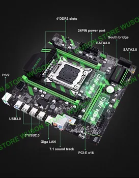 Nový príchod HUANANZHI X79-ZD3 LGA2011 doska set DIY dual M. 2 SSD sloty NVMe/NGFF CPU Xeon E5 2670 RAM 32G(4*8G) ECC REG