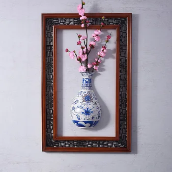 Čínsky Štýl, Modrý a Biely Porcelánový Tanier Stenu, Dekorácie, Ručne Maľované Krajiny Vzor Stene Visí Jedlo Kvetinové Vázy Remeslá
