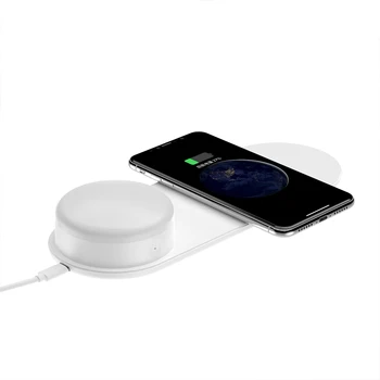 OISLE Bezdrôtová Nabíjačka Pre iPhone X XS Max 8 Plus Rýchle Bezdrôtové Nabíjanie Pad Pre Samsung S9+ S8+ Poznámka 9 Poznámka 8 LED Nočné Svetlo