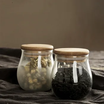 Malé Sklenené Fľaše S Vekom Transparentné Mini Sklenené Nádoby Fazuľa Korku Čaj Cukrovinky Na Uskladnenie Potravín Kontajnerov Skleného Pohára S Viečkom
