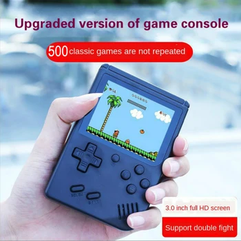 Nové 500 v 1, Prenosné Retro Hry Konzoly Mobilné Hry Hráči Chlapec 8 Bit Gameboy 3.0 Palcový LCD Displej podpora 2 hráčov, AV Výstup