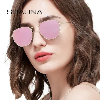 SHAUNA Dizajnér Značky Retro Námestie Polarizované slnečné Okuliare Classic Anti-Modré Svetlo Optické Rámy