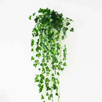 2.1 m Umelé Ivy List Rastliny Visí Svadobný Veniec Falošné Listy Domova