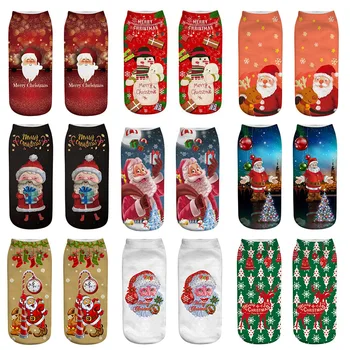 4 Pár 2020 Vianočné Ponožky Cartoon Vzor Ponožky Zimné Dekorácie Santa Ponožky Nový Rok 2021 Navidad Vianočné Darčeky Kerst Noel