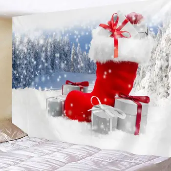 Gobelín Vianočné Stene Visí štedrý Večer Domov Deco Vianočné Hradu Tlač Tapisérie Veľké Veľkosti Drop Shipping apestries