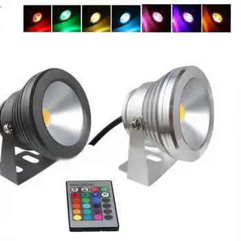 10W LED Vonkajšie Lampa RGB/biela/teplá biela Podvodné LED Spot Light Farby IP67 Flood Light pre Záhradné svetlo