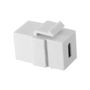5 ks Typ-C, USB-C Adaptér Predĺženie Keystone Jack Spojka Žien a Žien na Stenu Dosky Panel USB Kábel, Biela