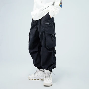Japonský Streetwear Army Zelená Harajuku Módne Joggers Hip Hop Bežné Nohavice Mužov Oblečenie 2020 Hárem Nohavice Kórejský Cargo Nohavice