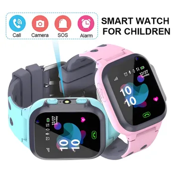2021 Detí Telefón Sledovať Deti Smart Hodinky Pre Deti S 2g SIM Karty Fotoaparát Vodotesný Miesto Tracker Watchs Pre IOS a Android