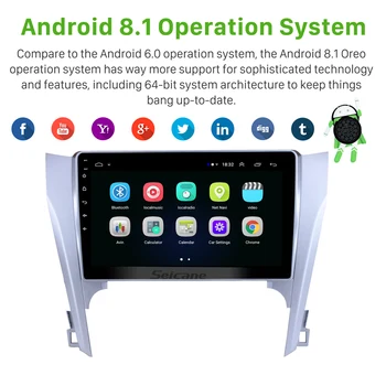 Seicane 10.1 Palcov, RAM 2GB, GPS Multimediálny Prehrávač, Android 9.1 Auto Stereo Toyota CAMRY 4-core Vedúci Jednotky Podporu DAB+ TPMS