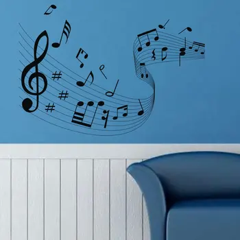 Osobnosti kreatívny dizajn hudby zamestnancov samolepky na stenu spálne hudby miestnosti dekorácie samolepiek na stenu, YY26