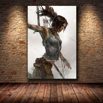 Plagát Dekorácie Maľovanie Tomb Raider na HD Plátno Maliarske Umenie Plagáty a Vytlačí maľovať Obrázky Cuadros Dekor