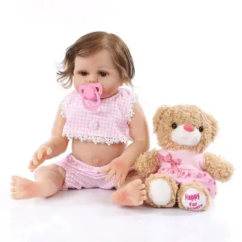 NPK 48 cm Baby Doll Simuluje Silikónové Bebe Reborn Bábiky pre Deti Narodeniny, Vianočné Darčeky