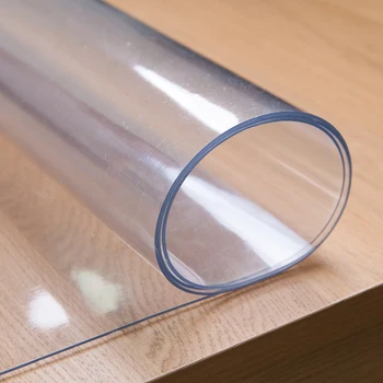 Plastové PVC transparentné obrus vodotesný, Anti-obarenie tabuľka pad strany svadobný stôl dekorácie oilproof Placemat 1mm hrubé