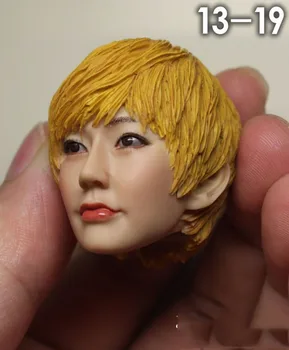 1/6 hlava samice sculpt dievča, mladá dáma, žena hlavu bábiky rezbárstvo model 2013 série 13-1 13-12 pre 12