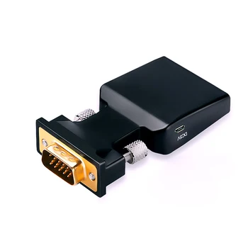 VGA HDMI Prevodník, hdmi, vga Video Výstup 1080P HD, 3.5 mm AUX Audio Port pre PC, Notebook, HDMI VGA