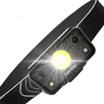 Nabíjanie pomocou pripojenia USB Silný Reflektor LED Vodotesný Senzor Beží Svetlometu Športové Nočné Svetlo Outdoor Camping Prenosné Nočné Svetlo