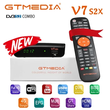 GTMEDIA V7 S2X HD DVB-S/S2/S2X AVS+ VCM/ACM/multi-stream/T2MI Full speed USB 3/4G modul a PowerVu