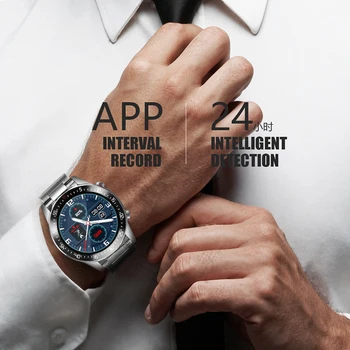 LIGE 2021 Nové Oceľové Pásmo Smart Hodinky Mužov Pre Android IOS Telefón Srdcovej frekvencie IP68 Nepremokavé Plný Dotykový Displej Luxusné Smartwatch