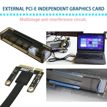 Profesionálne V8.0 EXP GDC Zviera Prenosný počítač Nezávislé grafická Karta Dock Mini PCI-E Grafická Karta pre Notebook