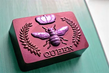 Silikónové Formy Queen Bee Vzor Ručné Obdĺžnikový Mydlo Plesne Vaňa Použiť Dekorácie Darček Sviečka Formy Aróma Kameň Formy