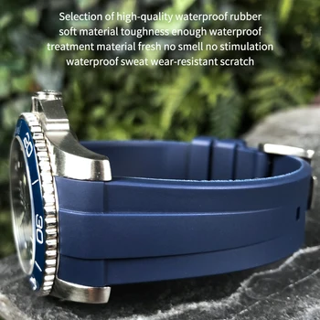 Vysoko Kvalitné Silikónové Gumy 21 mm Watchband vhodné pre Longines L3.781.4.9 HydroConquest Dobytie Čierna Modrá Sivá Zelená Hodinky Remienok
