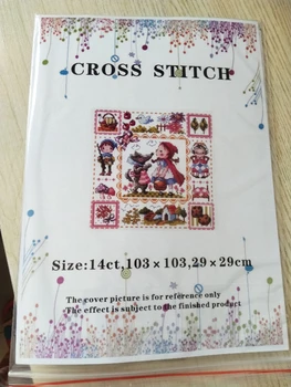 GG Počíta Cross Stitch Auta Fox fúkanie horn Ručné Vyšívanie Na Vyšívanie 14ct Cross Stitch Skladaný škrečkov