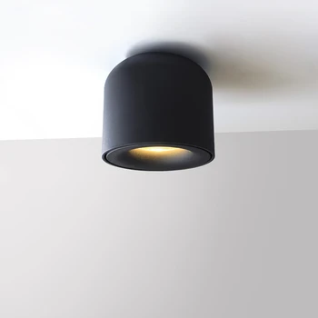 Nordic Povrchovú montáž LED Downlight Moderné Stropné Svetlá Pre Spálne, Kuchynské Zariadenia, Chodby Schody Čierne Lampy, Lustre