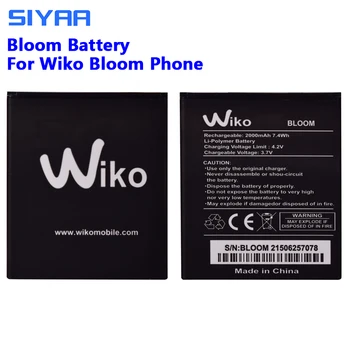 Pôvodné SIYAA Bloom Batérie Pre Wiko Bloom Mobilný Telefón s Vysokou Kapacitou 2000mAh Batéria Kvalitné Náhradné Li-ion Bateria