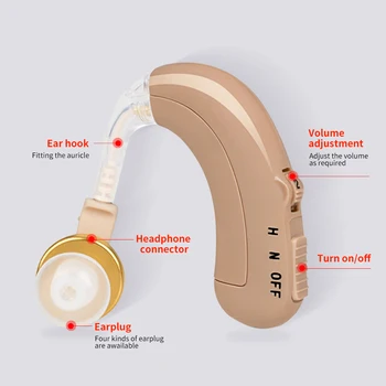 USB Nabíjateľné sluchadla Mini Digital Neviditeľné Zvukové Zosilňovače Bezdrôtový Ucho Pomôcky Pre Starostlivosti o Starších ľudí Hluchí Počuť Pomoci