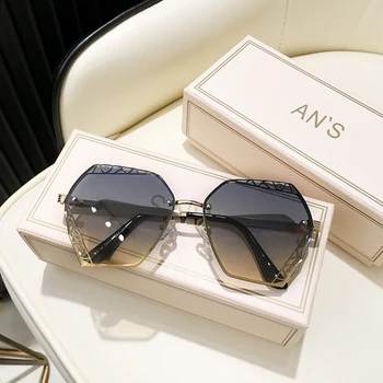 MS 2021 Retro Slnečné okuliare pre Ženy Cat Eye slnečné Okuliare Ženské Okuliare Classic Fashion Žena Zliatiny Nohy Oculos